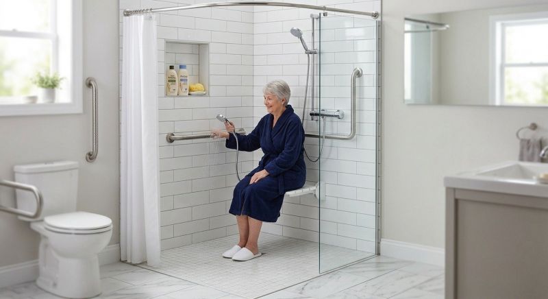 Elderly Shower Installation in Lancaster County, PA