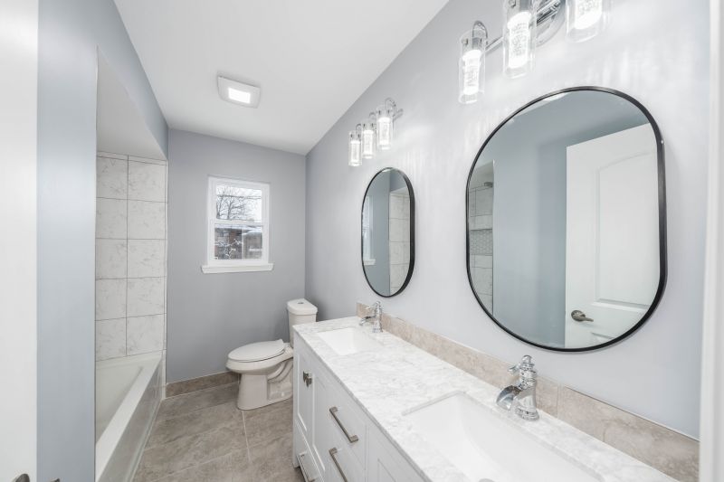 Double Vanity with Lighting