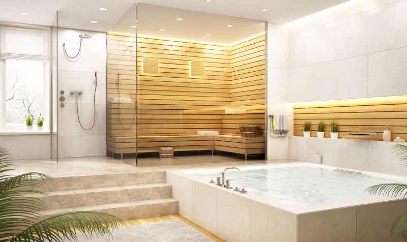 Elegant Bathroom with Steam Shower